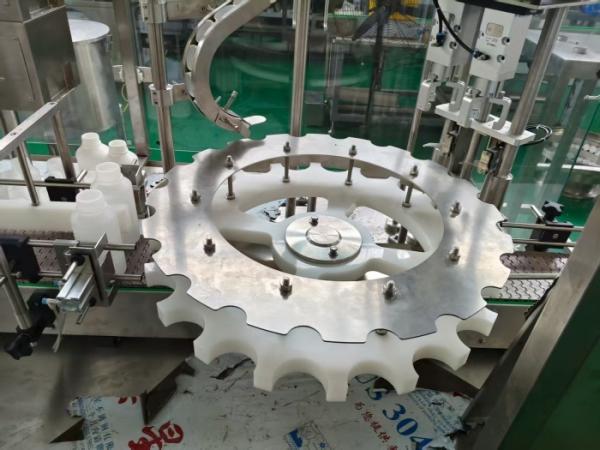 Liquid Pesticide Filler for 500-1500ml PET Bottles with drip prevention systems, features explosion-proof certification