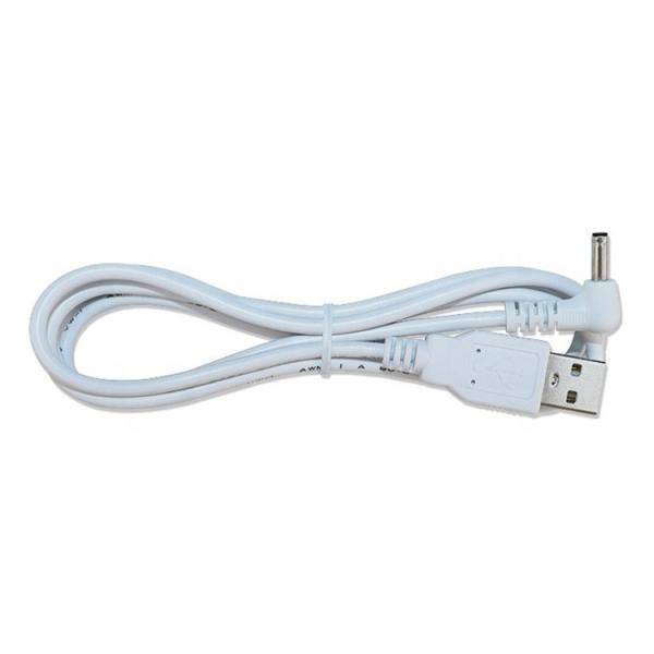 Blanc noir 90 degrés angle 5,5x2,1 mm 5,5x2,5 mm 1,35x3,5 mm câble d'alimentation USB à courant continu
