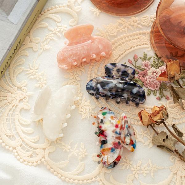 Medium size acetic acid plate clip accessories European American women's hair clip high-grade oil hair clip headwear