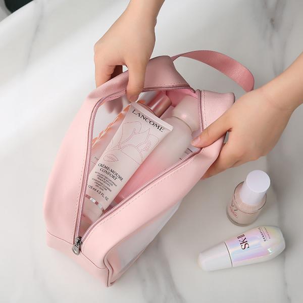 Travel Waterproof Beach Transparent Cosmetic Pouch 3pcs Clear PVC Makeup Bag
