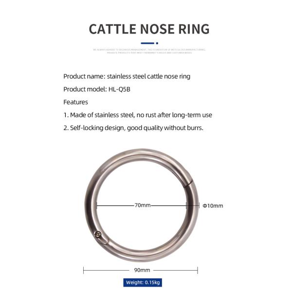Self Locking Bull Nose Ring Perfect Combination Of And Efficiency