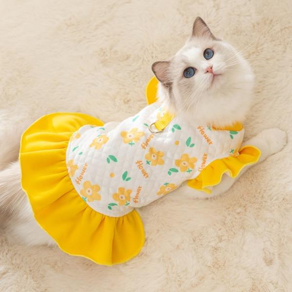 Glow In The Dark Pet Wear Clothing Button Free Design Summer Cat Clothes