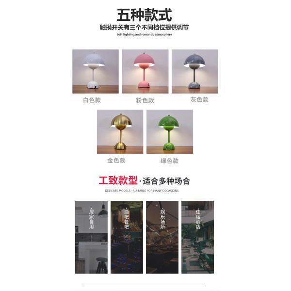 Arcylic Metal Electroplating Touch LED Lamp For Home Restaurant Bar