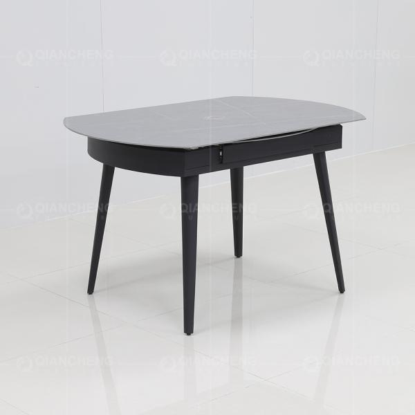 OEM 110kg Home Furniture Dining Room Tables Four Seater Extendable Dining Table