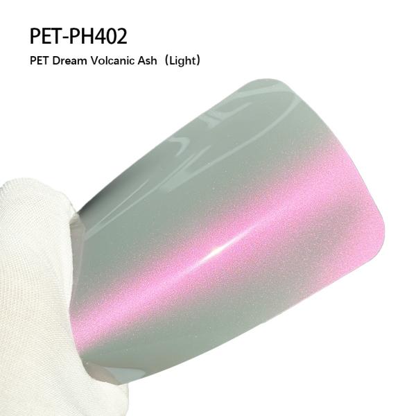 PET-PH402 PET Car Gloss Wrap Film Dream Volcanic Ash Colored Abrasion Resistant