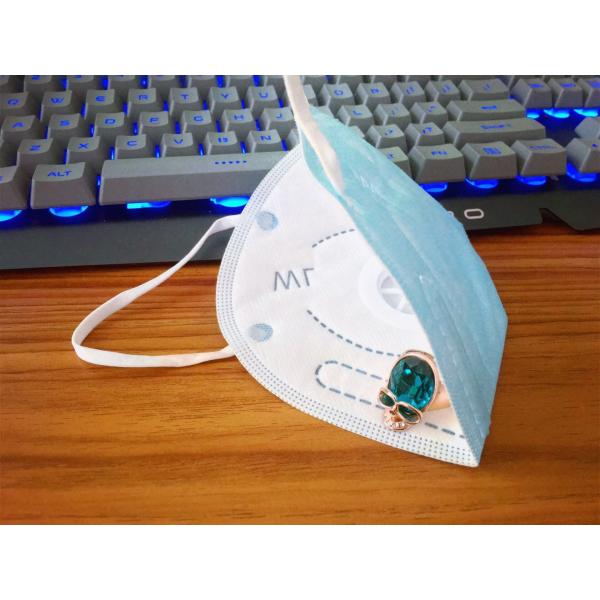 Beauty ear-loop anti-smog Face Mask with valve for winter,white or blue,adult,breathable