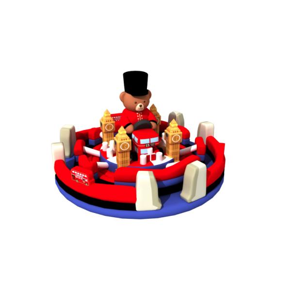 0.55mm Giant Inflatable Fun City , Inflatable Amusement Park