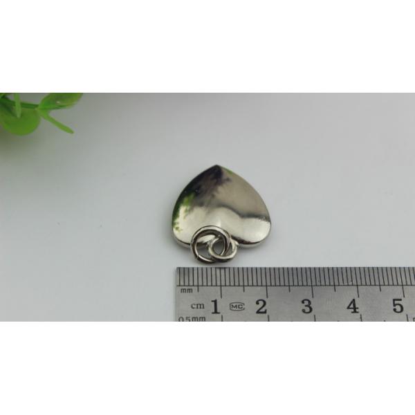 20mm Small love heart shape nickel color metal handbag hanging ornament