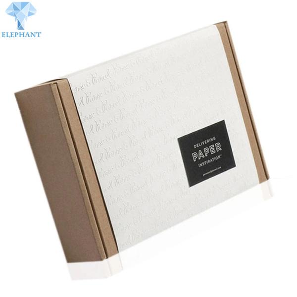 C1S Art Paper Corrugated Shipping Boxes UV Varnish Cardboard Flat Pack Boxes