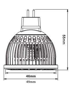 3W 270 LM MR16 Led Spot Lamps with Warm White / Pure White for Fashion Store, Hotels