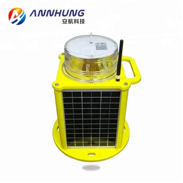 Solar Airfield Light with IP68 Waterproof LED Airport Lighting Featuring Mono Crystalline Silicon Solar Panel and Wireless Remote Control