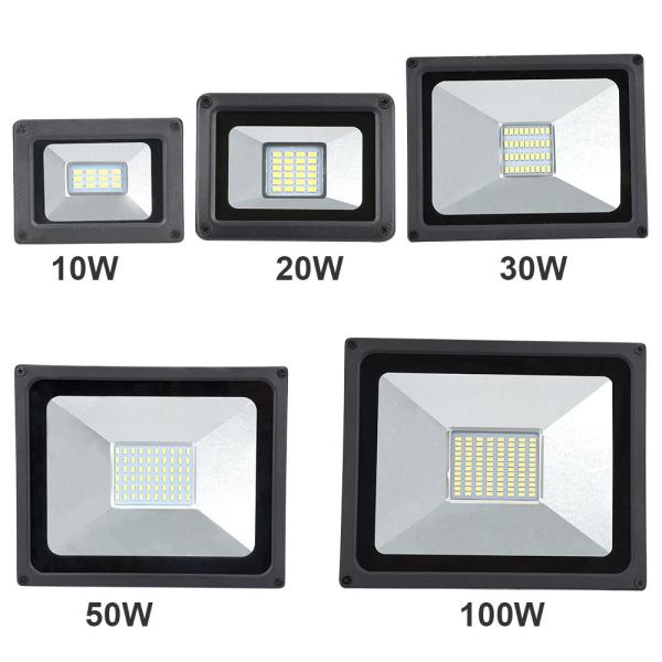 SMD 20w Driverless 240 Volt Led Flood Lights , Waterproof Black Outdoor Flood Lights