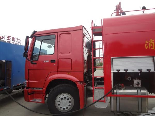 Euro 2 SINOTRUK 6x4 Water Tank Fire Truck 266hp 20cbm Fire Fighting Vehicle