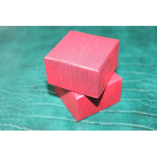 High quality Red color Paper Cardboard Ring Box  Customized Your Color and Logo-Global transportation
