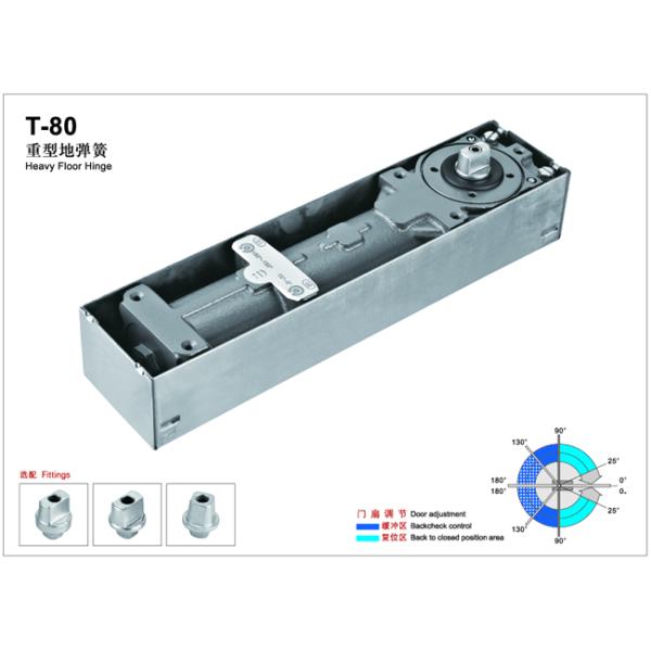 Floor Hinge T-80, color:black or blue, casting iron,  weight capacity 300kgs,