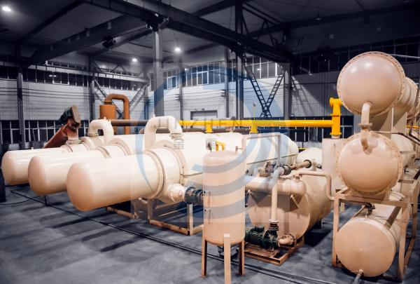 10 20 30 Ton Fully Continuous Waste Tire Plastic Rubber Pyrolysis Oil To Diesel Fuel Plant
