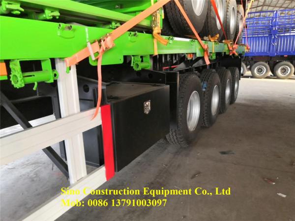4 eixo 70 Ton Flat - reboques resistentes da cama semi para bens do recipiente e do volume