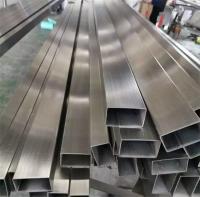 Le tube Sch10s de rectangle de place de tuyau d'ASTM S30400 solides solubles 304 a poli décoratif