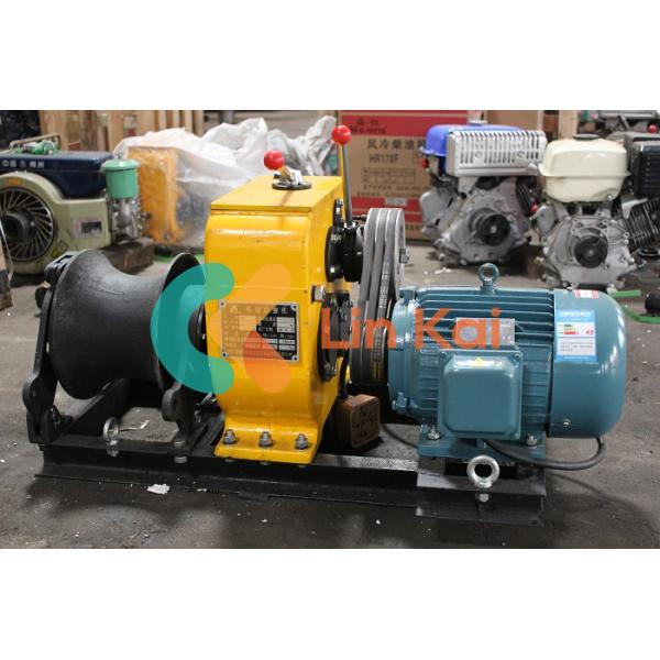 Отсоединяемая барабанная ремень с приводом кабельной лебедки 3KW / 4KW с четырьмя передачами