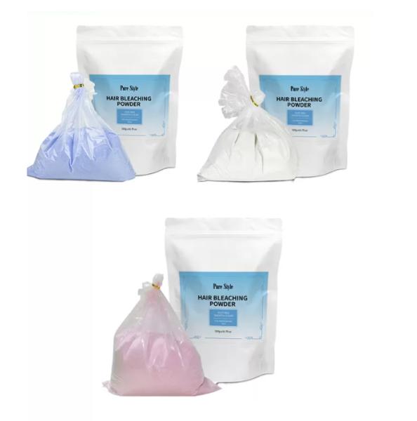 500ml Blue Hair Bleaching Powder Mix At 1:2 Ratio Dust Free OEM Available Factory Wholesale
