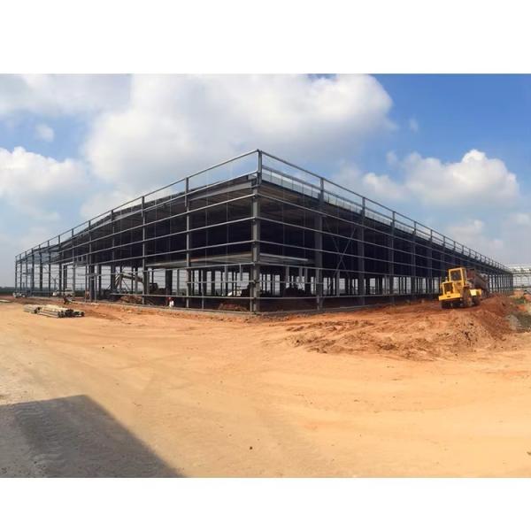 Estrutura de aço de grande envergadura de design industrial para armazém e hangar do ginásio