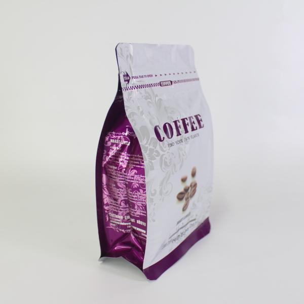 OEM Logo Coffee Stand Up Pouch With Easy Tear Zipper Moisture Proof
