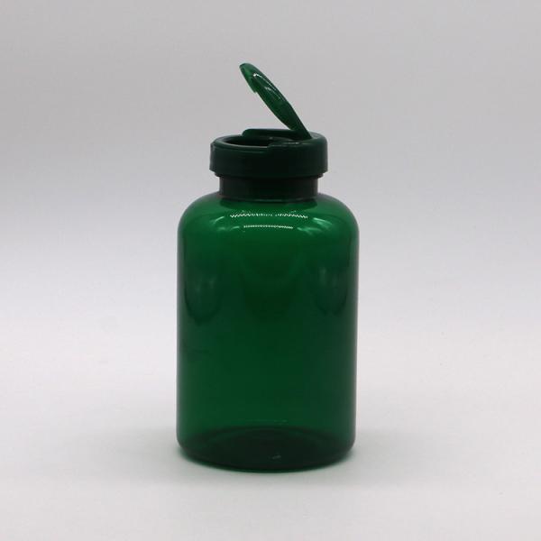 Capilla recargable de plástico medicinal PET de 350 ml para cápsulas de medicamentos recargables