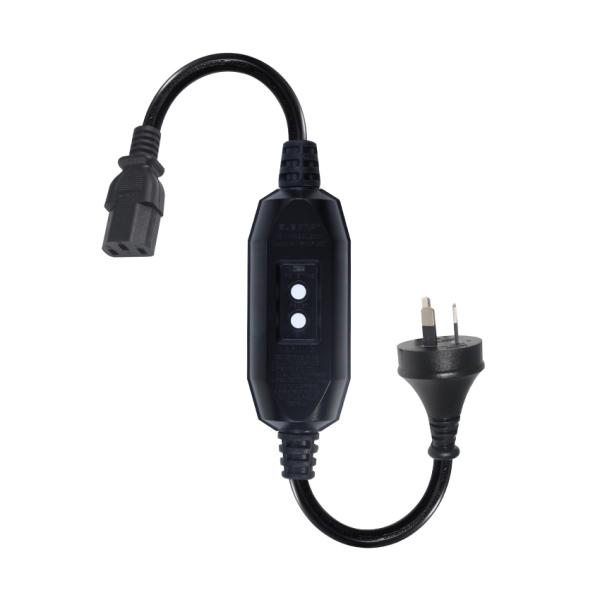 AU Plug to IEC C13 Power Cord with RCD 10A 240V