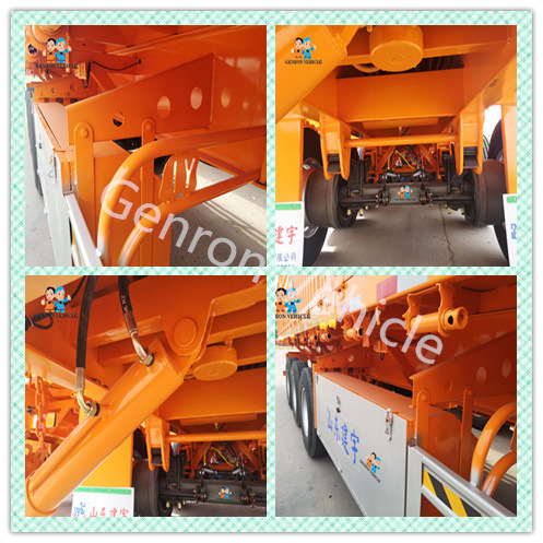 Трейлер Sideboard цапф 50T 1500mm транспорта 3 груза