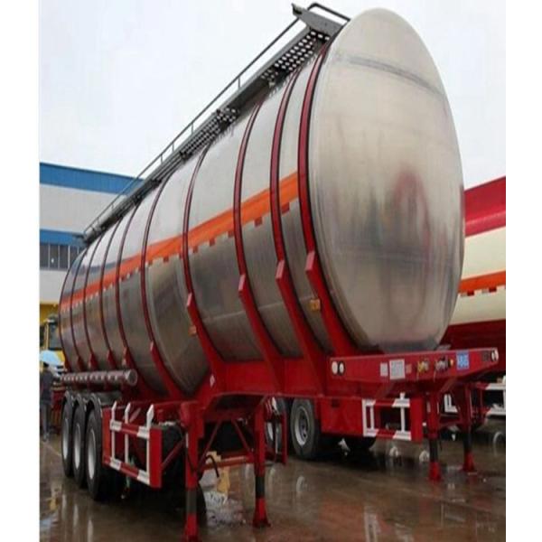 Carbono/acero inoxidable 50000 litros Capacidad Cisterna de combustible de aceite de agua Transporte Semirremolque con dispositivos de seguridad