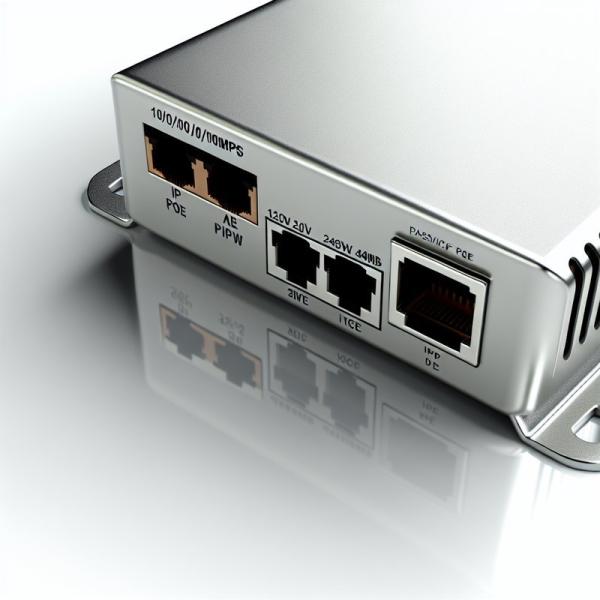 10/100/1000Mbps 12V 24V 48V Passive Poe Injector Ip Camera Poe Injector