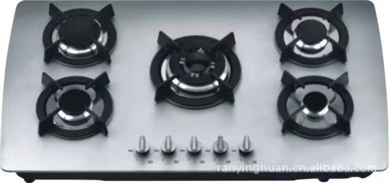 Automatic Ignition 5 Electric Burner Gas Stove for  Kitchen Cooking 220v