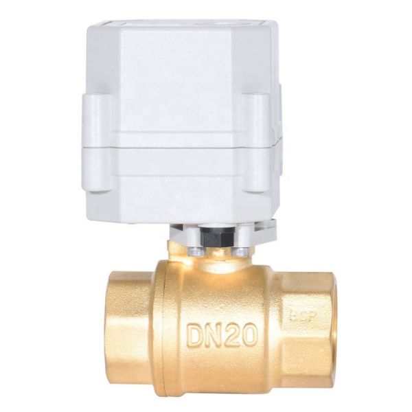 ETRANY DC5V BSP NPT Brass 3/4'' 2 Way Pilot Cellphone WIFI Control Electric Ball Valve Water air Control Regulation