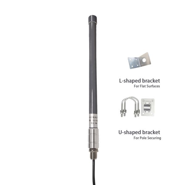 Omni Waterproof Outdoor Fiberglass 5G Antenna High Range AP with 10Meters Cable
