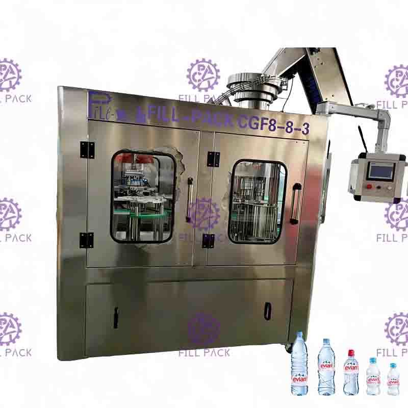 Automatic PET Small Bottle Water Filling Equipment 3 In 1 / Monoblock Aspetic 2000ml