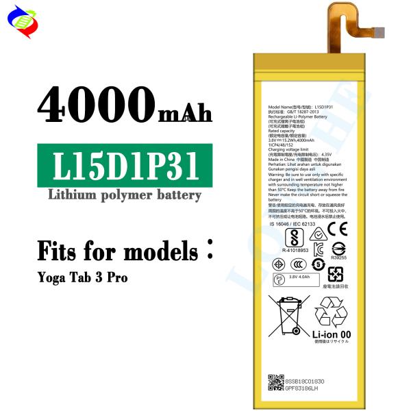 500PCS OEM/ODM 4000mAh L14D2P31 аккумулятор для Lenovo Yoga Tab 3 Pro аккумулятор для мобильного телефона