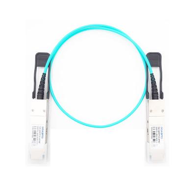 Câble à fibres optiques actif d'OM3 40G QSFP+ pour 40GbE QSFP+ à QSFP+ AOC