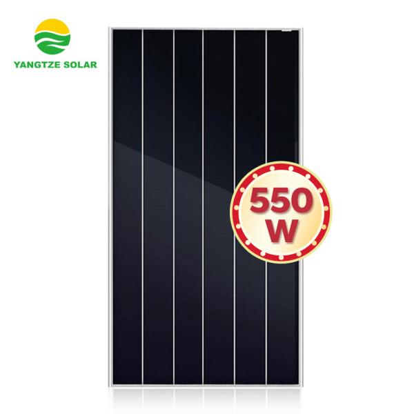 550W Mono Facial Solar Panel Shingled Technology Half Cell 10BB
