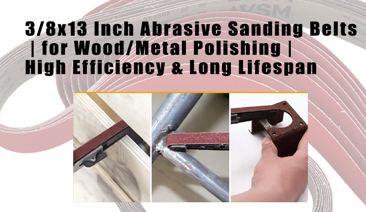 VSM850 Ceramic Sanding Belts 40 60 80 120 Grits for Belt Sanders, Metal Finishing, Rust Removal, Woodworking