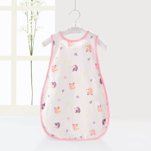 Natural Soft Cotton Muslin Sleeping Bag For Toddlers Size 75*64*32cm