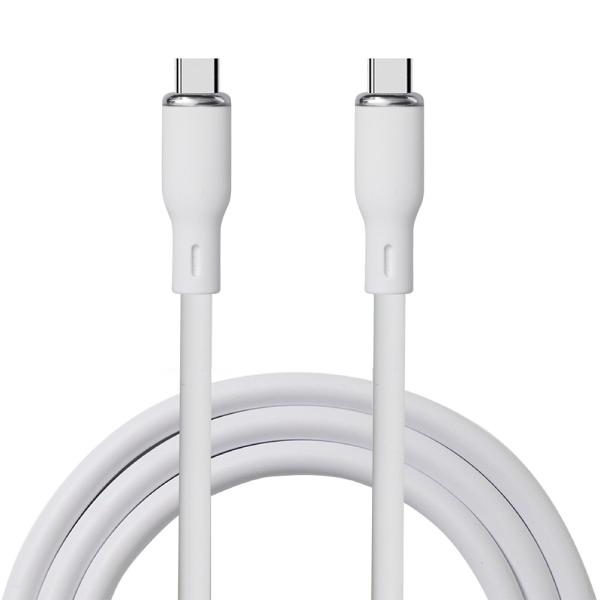 3A Output Silicone USB Charging Cable Pink / White / Blue / Black / Green Color