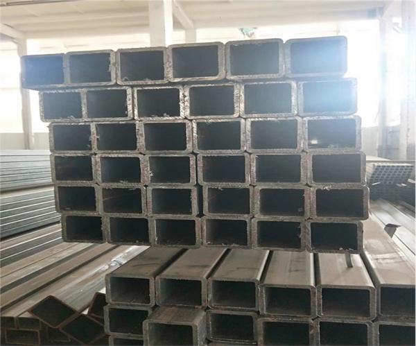 mergulho quente de aço preto de aço oco retangular de carbono da tubulação Q235 de 25mm o baixo galvanizou