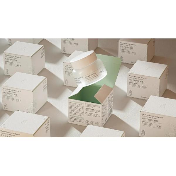 Косметическая упаковочная коробка для эфирных масел, лосьон для крема, коробка для белого картона