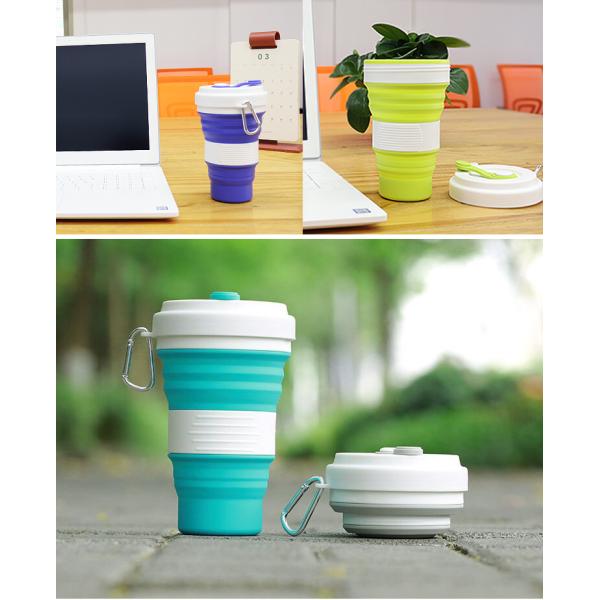 19.5oz Collapsible Silicone Reusable Coffee Cup