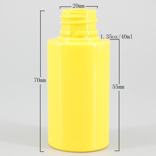 Plastic 40ml Cosmetic Lotion Bottle Travel Set Screen Printing Logo