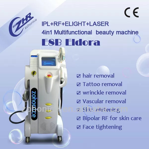 Machine de chargement initial de laser d'Elight avec l'équipement multifonctionnel portatif de la beauté 3in1
