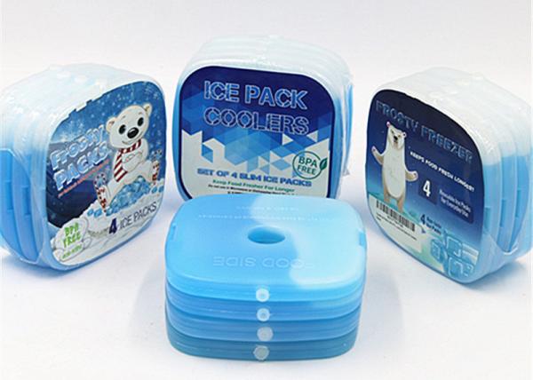Pacotes de gelo de almoço com isolamento duro de buraco único com mini PCM Gel Elementos de resfriamento para alimentos congelados