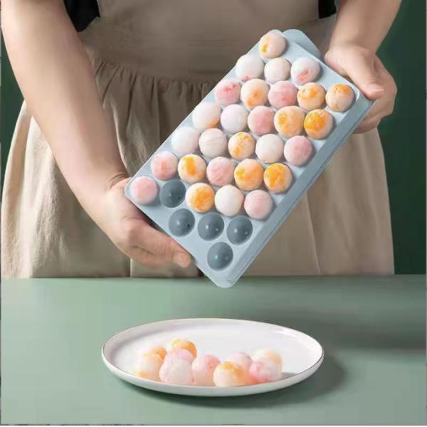 Plastic Round Ice Cube Tray for Freezer Mini Circle Ice-Cube Maker Mold Arrivals