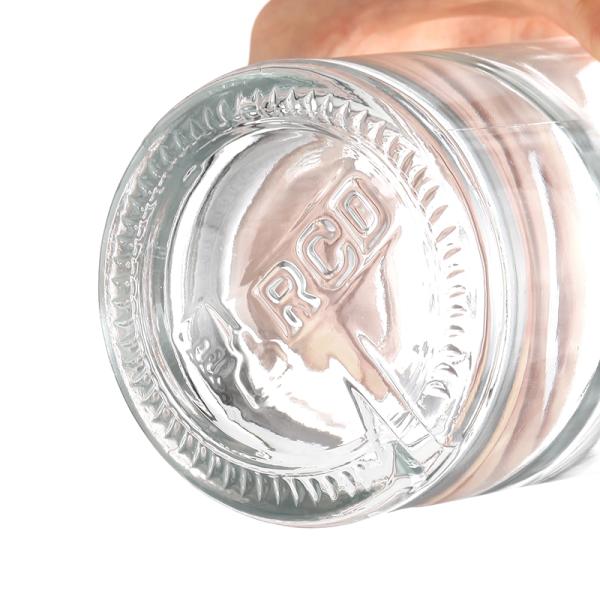 Botella de vidrio de 750 ml con material de cuello de aluminio plástico PP