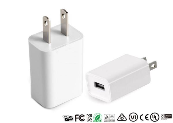 White / Black Single Usb Wall Charger 5V 1A US Travel Portable Charger